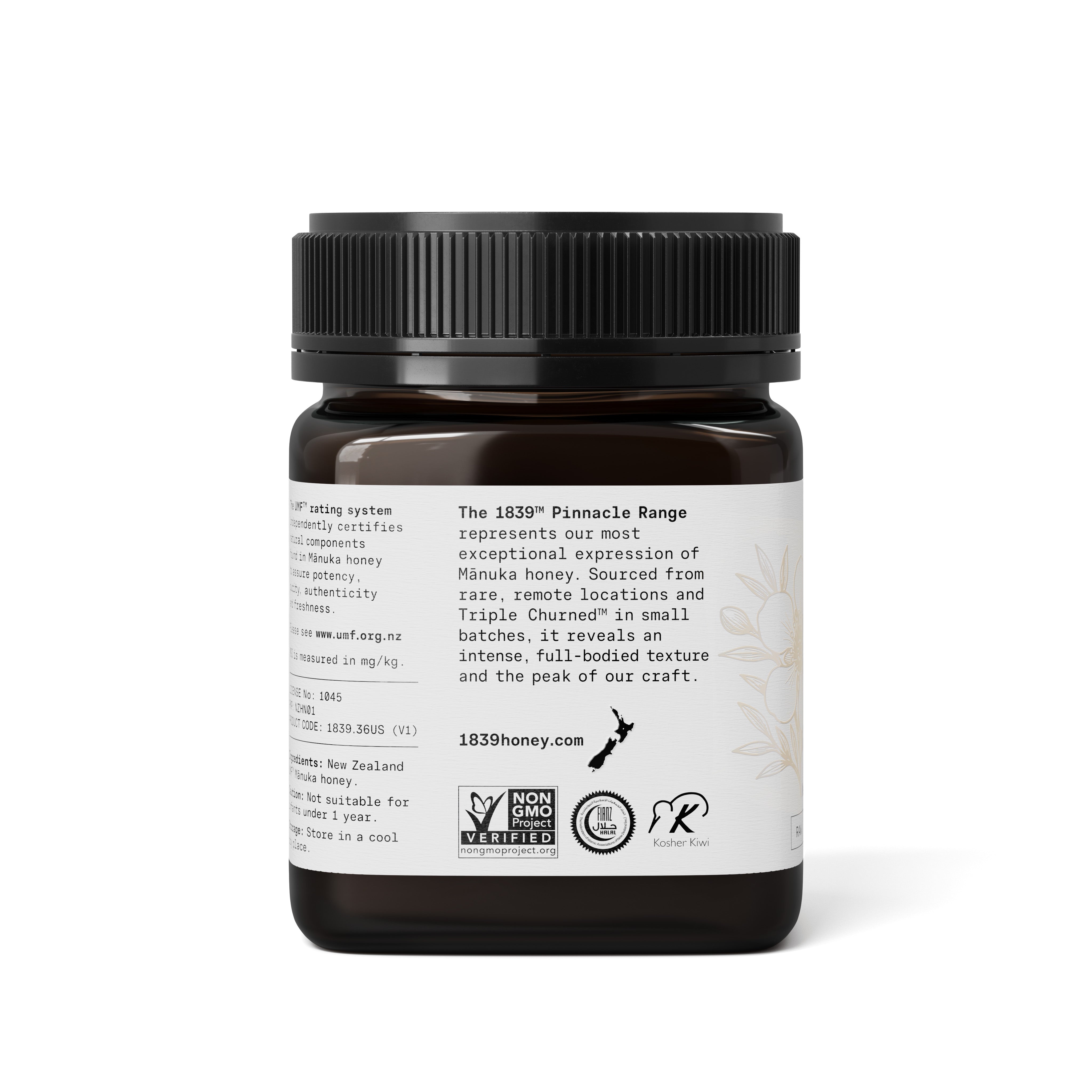 Pinnacle Raw Mānuka Honey UMF 22+ 250g | MGO 1000 – 1839 Honey